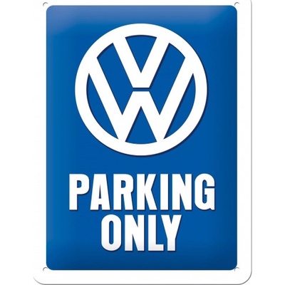 Postershop Plechová cedule: VW Parking Only - 20x15 cm