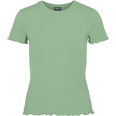 PIECES Тениска 'nicca' зелено, размер s