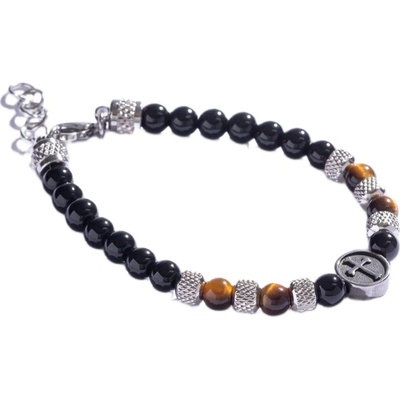 Marc Malone Korálkový náramek s tygřím okem MCGB5018