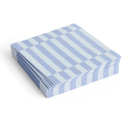 Hay Pattern Хартиени салфетки, 33 x 33 см, светлосиньо-сини райета, 20 бр (AE732-E139-AQ01)