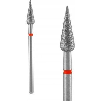 Staleks Diamantová fréza "Pointed Pear" červená 4 mm/12 mm FA100R040/12