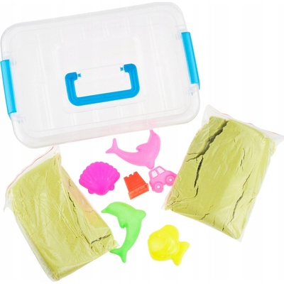 Adam Toys kinetický piesok prírodná 2 kg + formičky Praveké Zvieratá