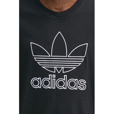 adidas Originals Памучна тениска adidas Originals OUTL TREF TEE в черно с апликация JP1088 (JP1088)