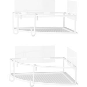 Umbra Ъглови рафтове за душ Cubiko бели 2 бр (1018616-660)