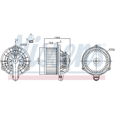 Vnitřní ventilátor NISSENS 87162