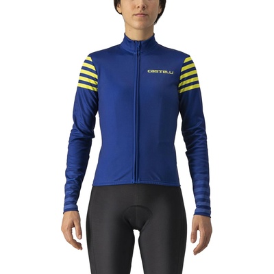 Castelli Autunno W LS Soldalite blue/Brilliant yellow