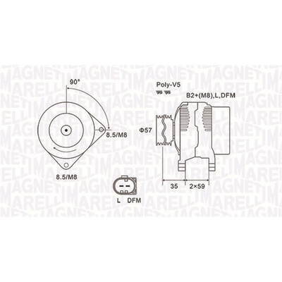 Generátor MAGNETI MARELLI 063731675010