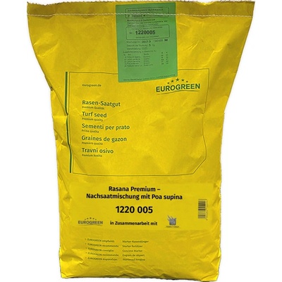 EUROGREEN Zahradní travní směs RASANA Premium - směs pro dosev s Poa supina 5 kg