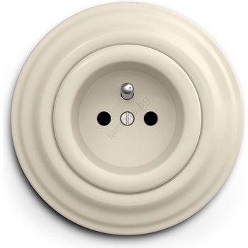Image 1 of Reblig - ретро розетка за дома с рамка 230V бежова (RG0134F)
