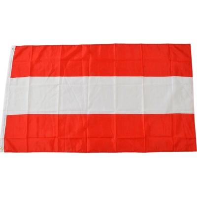 Vlajka, polyester, obojstranná potlač, Rakúsko, 150x90cm