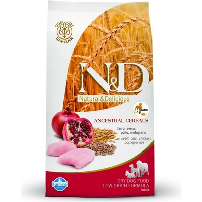 N&D Dog Low Grain Adult Medium & Maxi Chicken & Pomegranate 12 kg