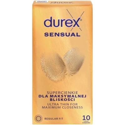 Durex 10 бр. Ултра тънки презервативи Durex Sensual