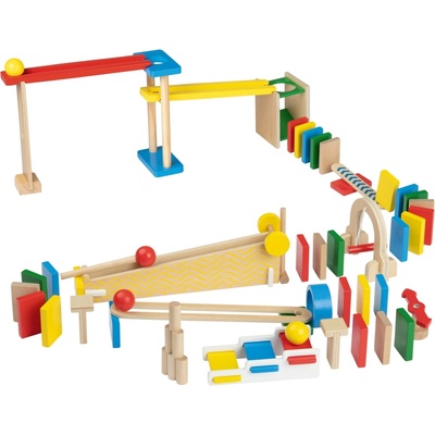 lupilu Dřevěná kuličková dráha Domino – Zboží Živě