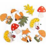 Dalprint Adhesive wooden decor 10pcs