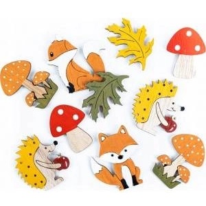 Dalprint Adhesive wooden decor 10pcs