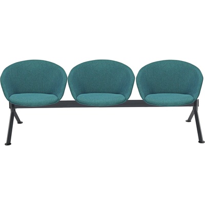 Посетителска пейка RFG Silvi, с 3 места, текстил, метална основа