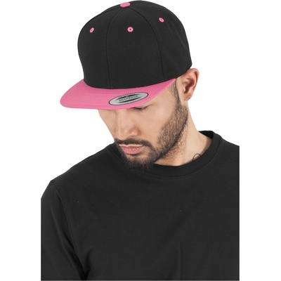 Flexfit Classic Snapback 2-Tone blk/neonpink čierna/neon ružová