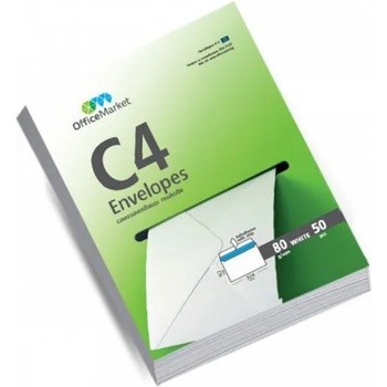 Image 1 of OfficeMarket самозалепващи пликове, бели, 80 г/кв. м