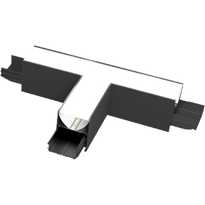 ELMARK T-КОНЕКТОР ЗА led ПРОФИЛ elmark ОМ 3000k ЧЕРЕН (99pomt30/bl)