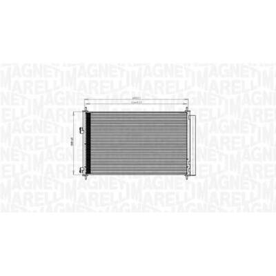 Kondenzátor klimatizace MAGNETI MARELLI 350203742000