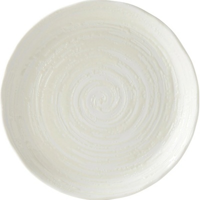 MIJ Jedálenský tanier WHITE SPIRAL 24,5 cm biela