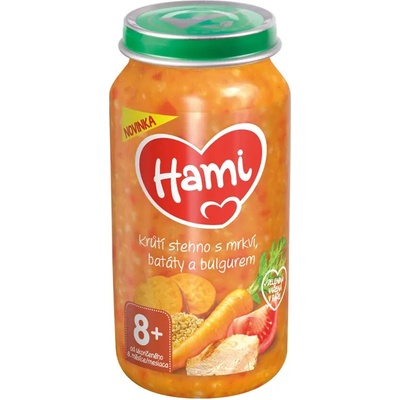 Hami Krůtí stehno s mrkví, batáty a bulgurem 250 g