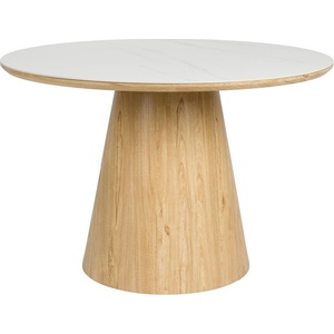 White Label Living Кръгла трапезна маса с скаменен плот за маса ø 115 cm Almira - White Label (1000328)