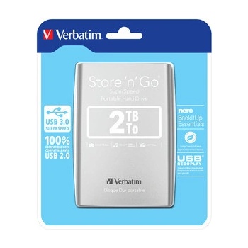 Verbatim Store 'n' Go 2TB, USB 3.0, 53189