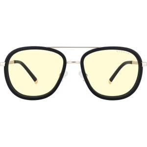 GUNNAR Компютърни очила Gunnar - Quantum Dume, златисти/черни, кехлибар (GUN-DME-02701)
