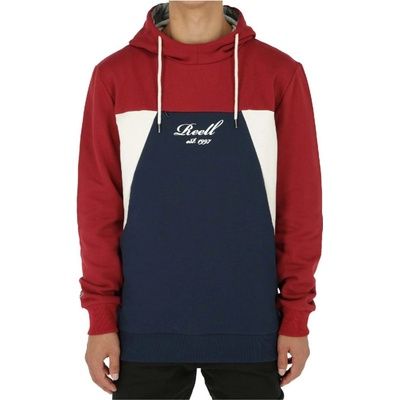 Reell Color Block Hoodie Red/Navy/Cream