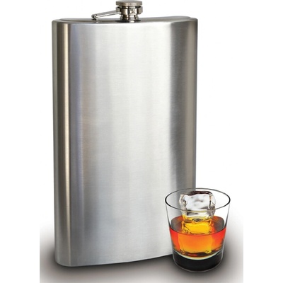 Obria ploskačka 1,9 l strieborná