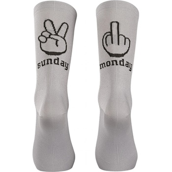 Northwave Мъжки чорапи за колоездене Northwave Sunday Monday Sock Cycling socks - Light Grey / Forest Green - размер 44-47 (EU) (201-4593-0614)