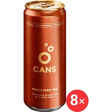 CANS Ledový čaj broskev 8 x 330 ml