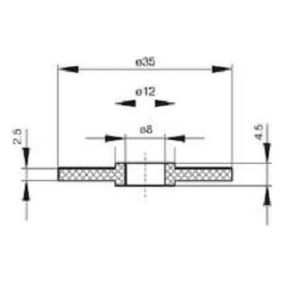 podložka 8x35 PVC gumová těsnící EPDM pro střešní krytinu V11 [1 ks] – Zboží Mobilmania