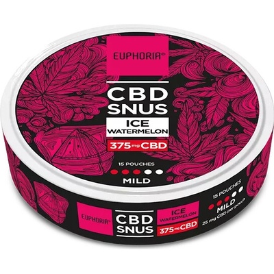 Euphoria CBD SNUS Ice Watermelon 15 ks 25 mg