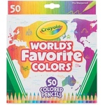 Crayola Crayola: Комплект цветни моливи „Любимите цветове на света - 50 бр (68-7514)