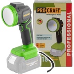 PROCRAFT Акумулаторен LED фенер PROCRAFT LL18bb - 20V, висока яркост, регулируема глава (Solo) (LL18bb)