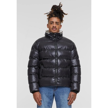 Urban Classics Мъжко Пухено Яке Recycled Zip neck Puffer Jacket black XXLUB-TB7014-00007 - Тъмносив, размер M