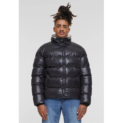 Urban Classics Мъжко Пухено Яке Recycled Zip neck Puffer Jacket black XXLUB-TB7014-00007 - Тъмносив, размер M