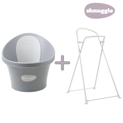 Вана със стойка Shnuggle - цвят по избор (SHN-BST-STRP+SBP-PBL-EUR)