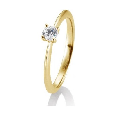 Sofia Diamonds prsteň zo žltého zlata s diamantom BE41 05636 Y