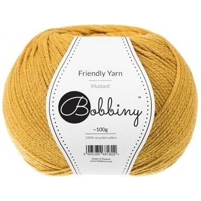 Bobbiny Friendly Yarn Mustard Плетива прежда (FY-008)
