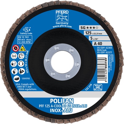 Pferd lamelový brúsny kotúč 125 mm 40 67654125
