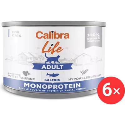 Calibra cat Life Adult salmon 6 x 200 g