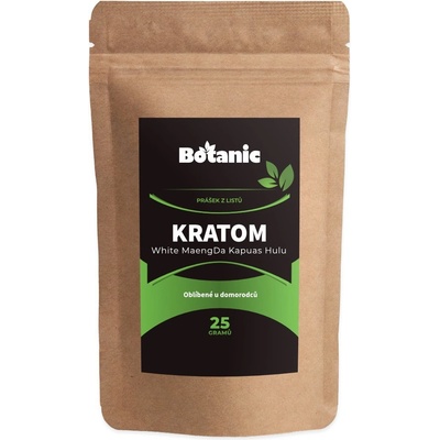 Kratom Botanic White Maeng Da Kapuas Hulu prášek z listů 50 g