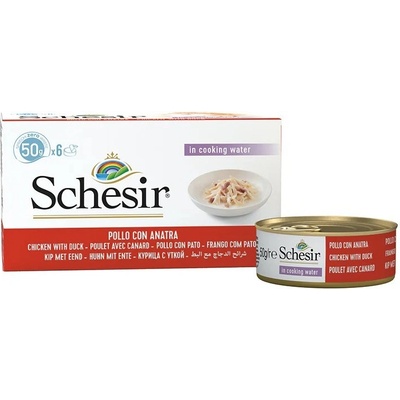 Schesir Cat Kuracie s kačicou 6 x 50 g