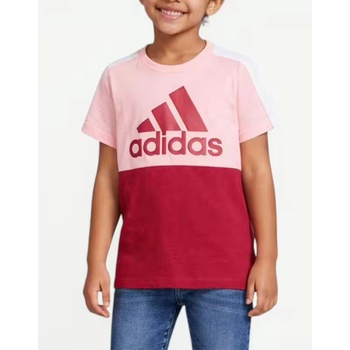 Adidas Colorblock Logo Tee Pink