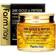 Farmstay 24K Gold & Peptide Perfect Ampoule Cream proti starnutiu pleti 80 ml