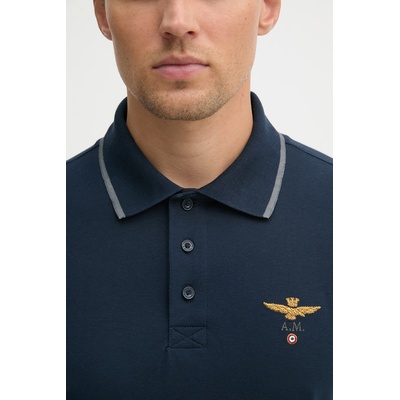 Aeronautica Militare тениска с яка мъжка от памук (PO1308UP00082)