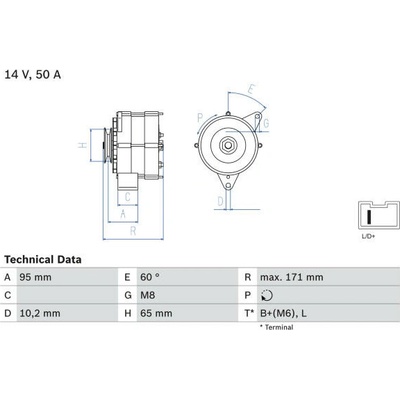 generátor BOSCH 0 986 034 830